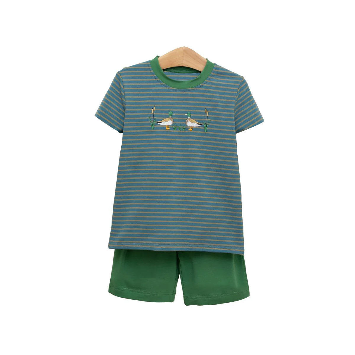 Mallard duck design kids girls summer outfit preorder