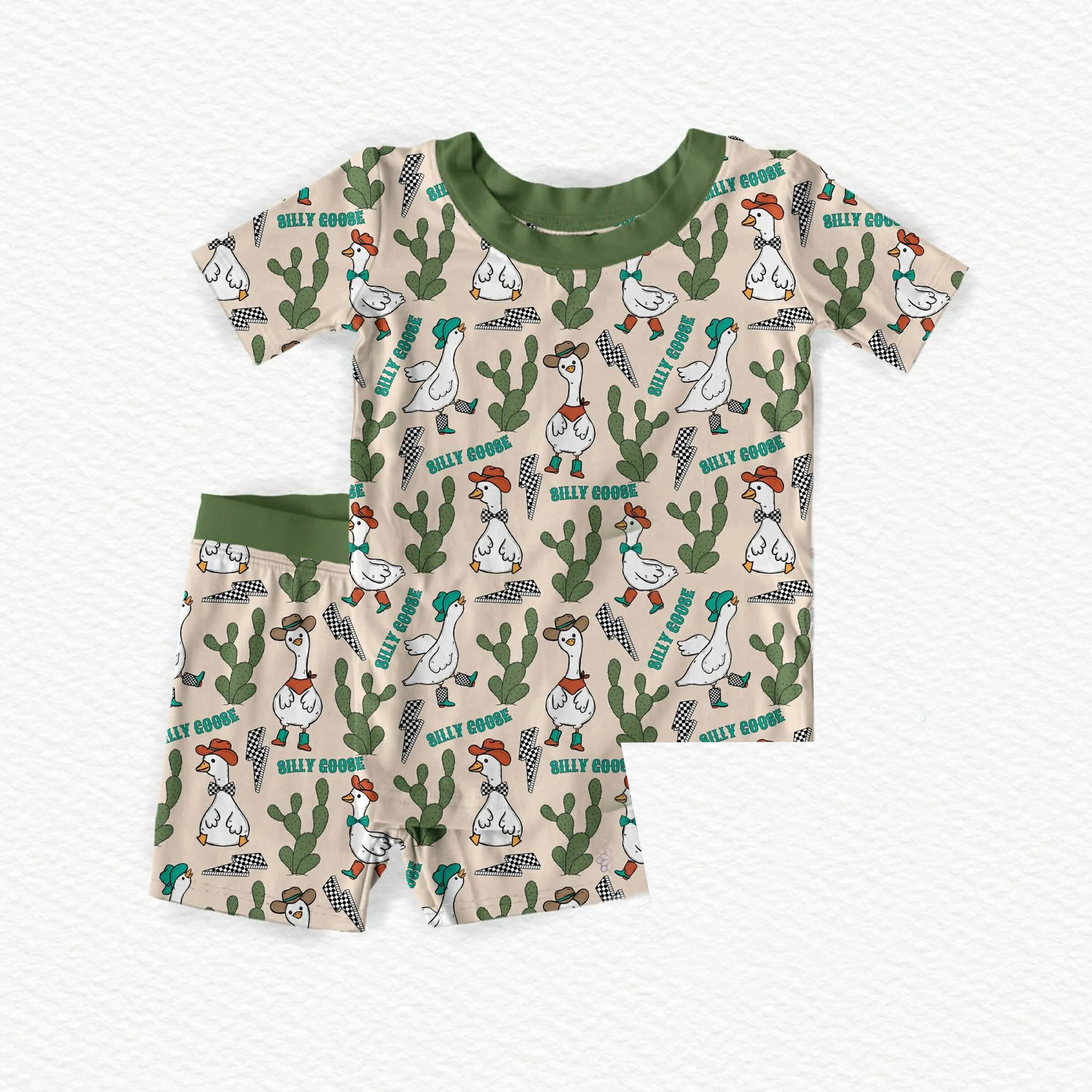 Western cactus goose boy summer outfit preorder