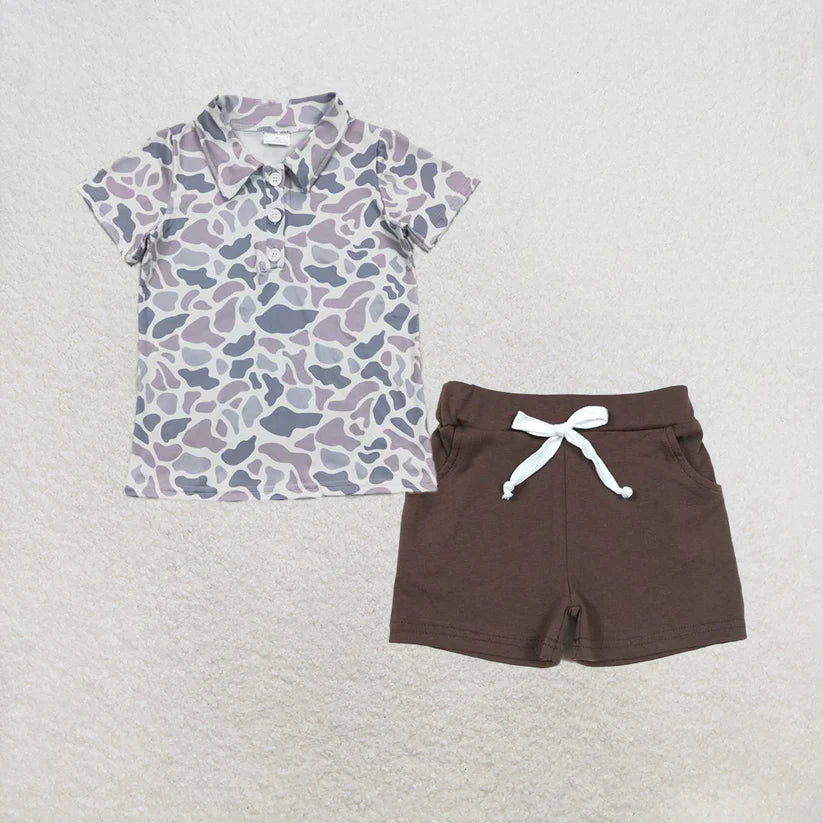 baby boys clothes duck Short Sleeve Suit & Top and shorts BT0597+SS0134