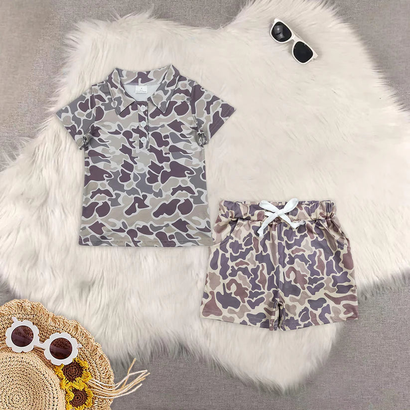 baby boys clothes camouflage summer short set BT1211+SS0372