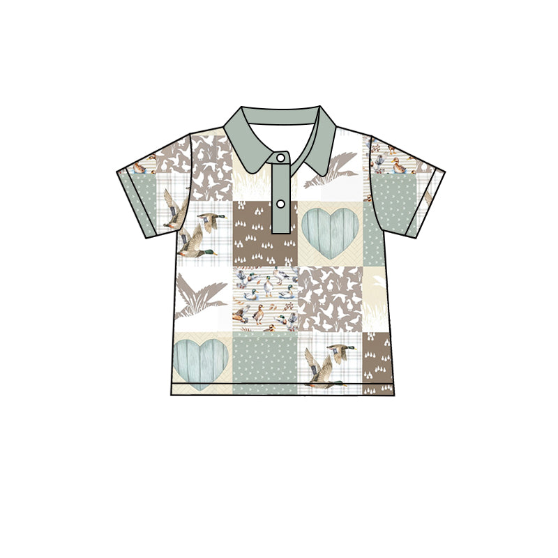 toddle baby boy mallard duck polo shirt preorder