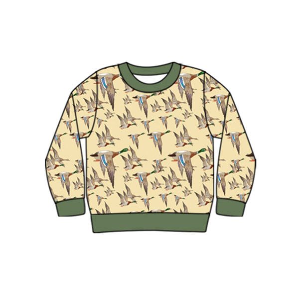 toddle baby boy mallard duck long sleeve top preorder