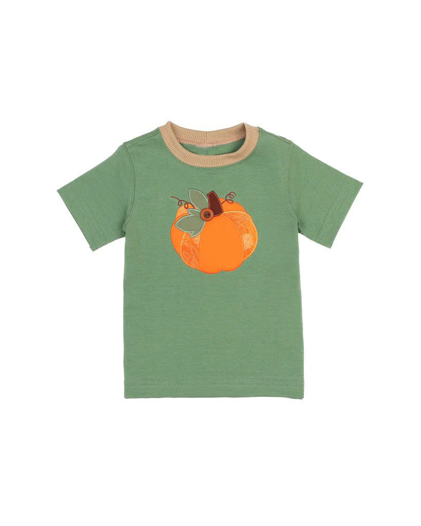 baby boy short sleeve orange pumpkin boutique t-shirt top preorder