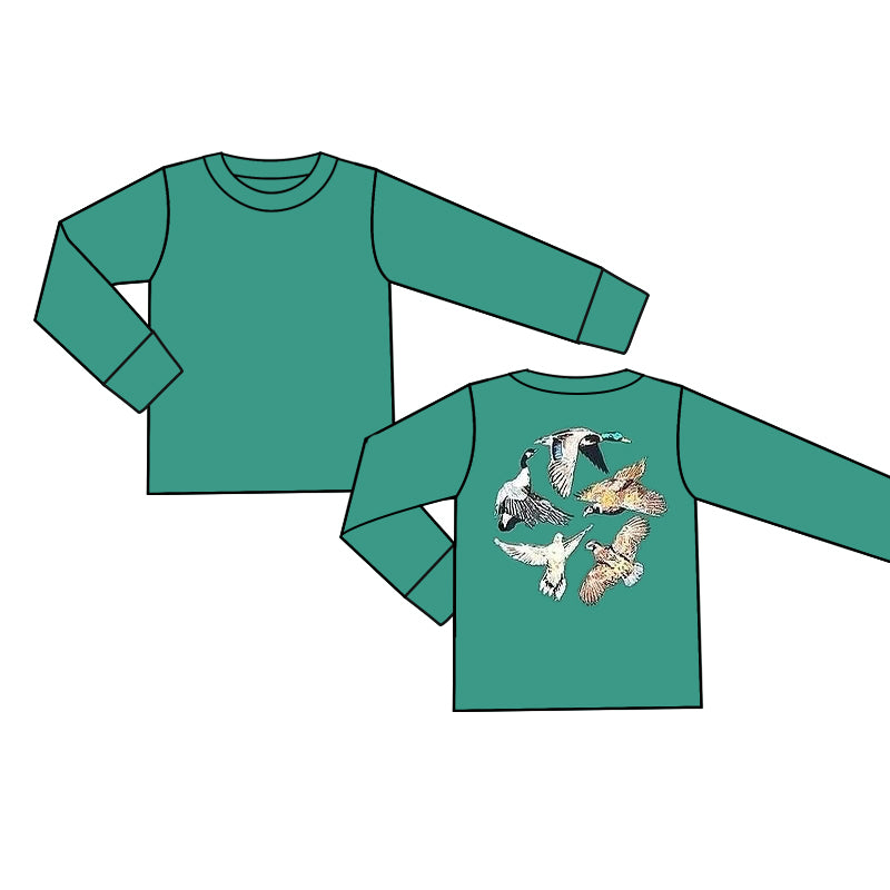 Toddle baby boy mallard duck long sleeve top preorder