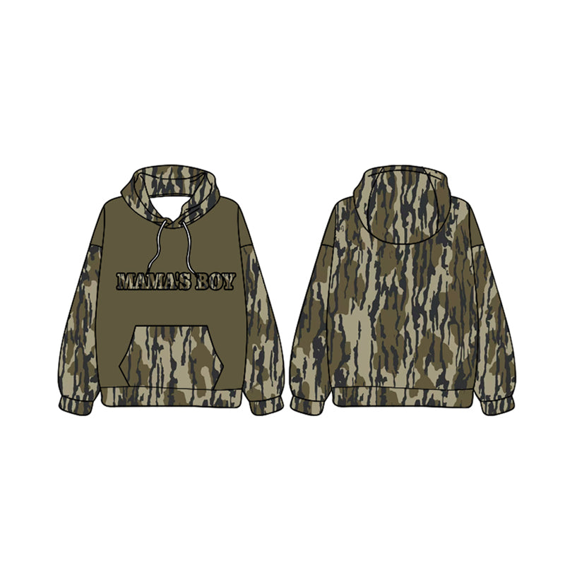 Mamas Boy Camo Long Sleeve Hoodie Pullover Preorder