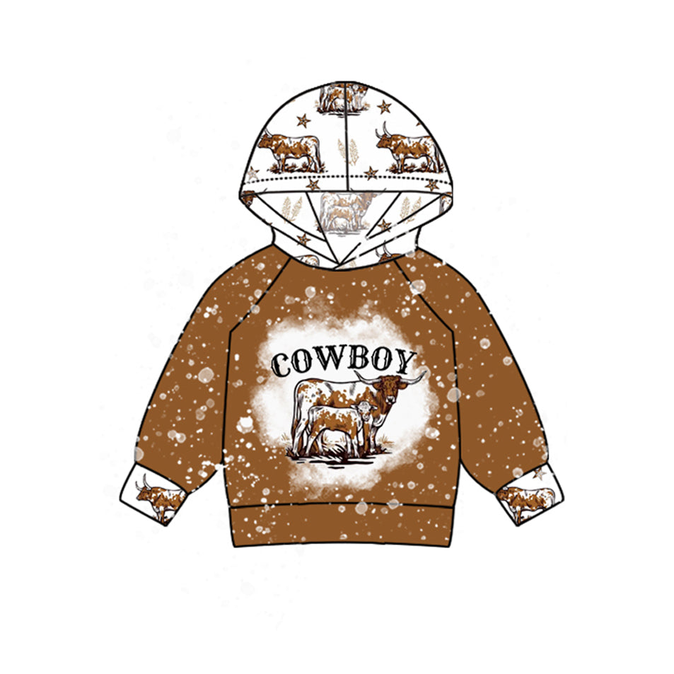 Baby Boy Western Long Sleeve Hoodie Top Preorder