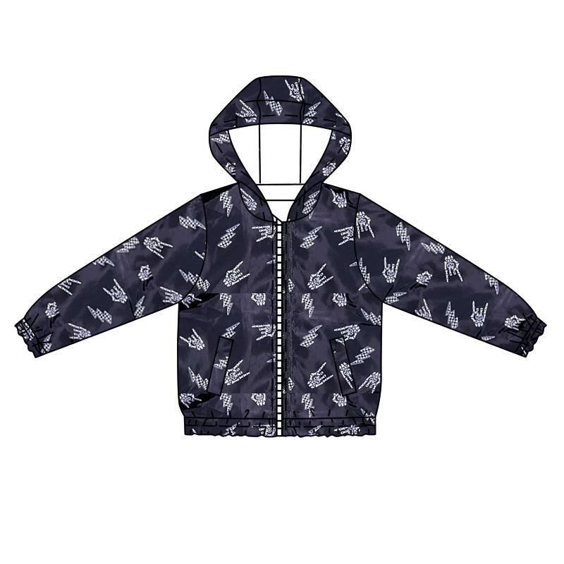 Baby boy flash print long sleeve hoodie top preorder