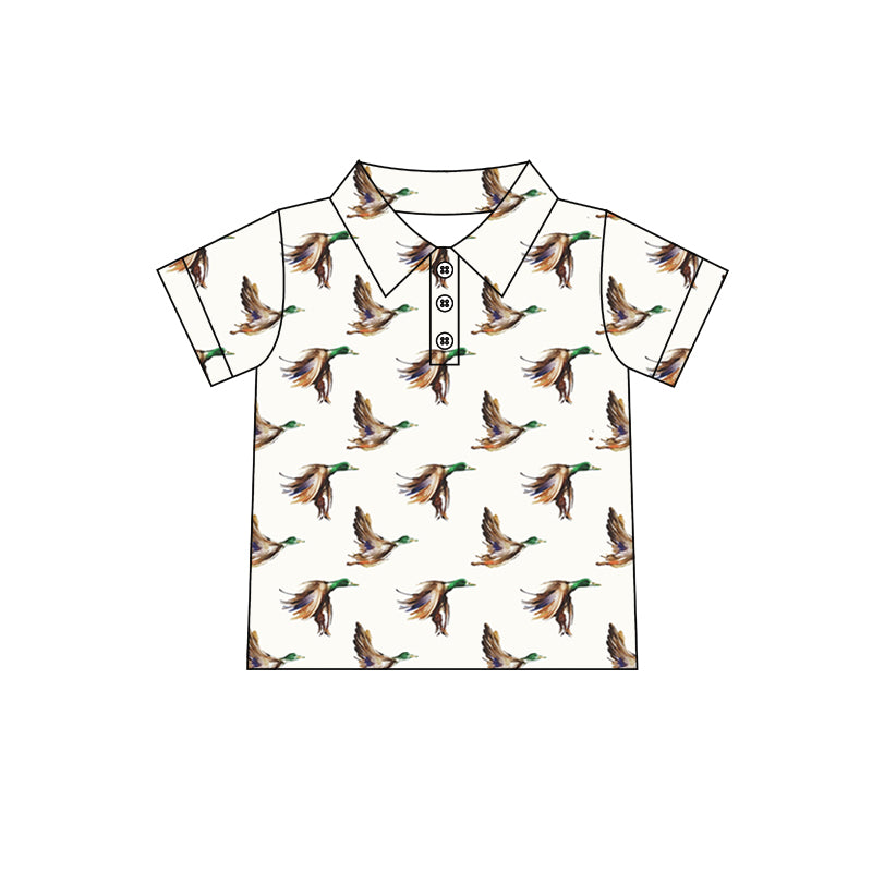 Mallard duck kids polo shirt preorder