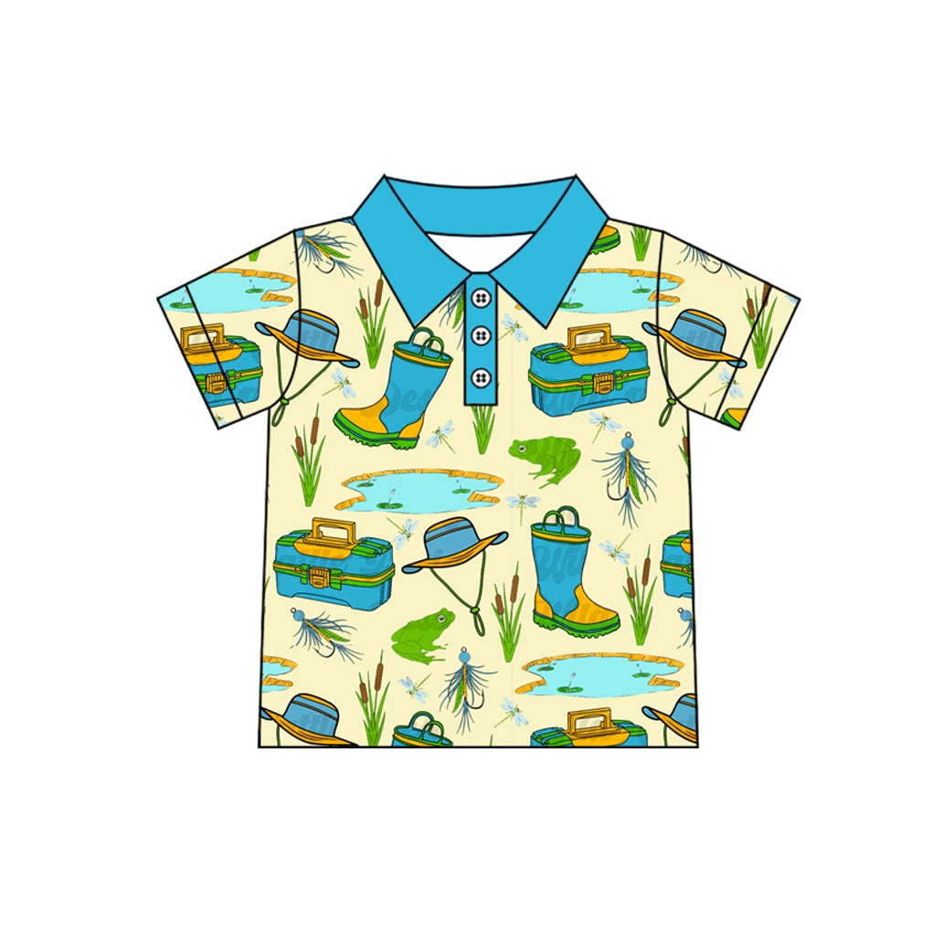 Toddle baby boy fishing top shirt preorder
