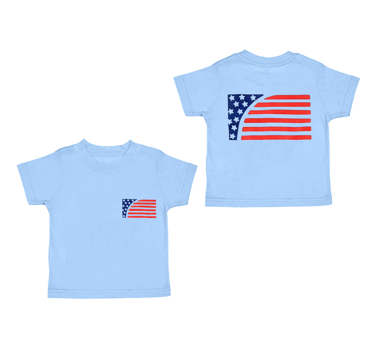 Americn flag girls short sleeve t shirt preorder