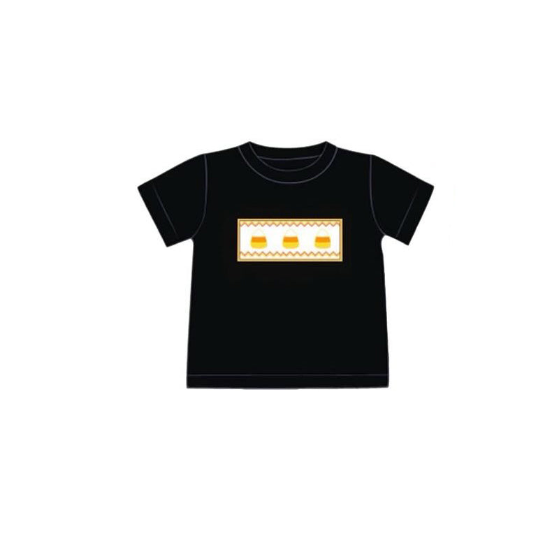 Toddle baby boy Halloween candy corn design shirt preorder