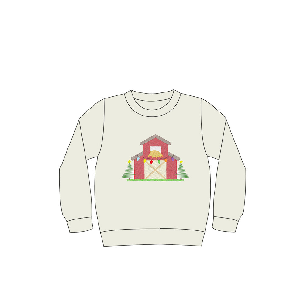 Baby boy long sleeve Christmas light house top preorder