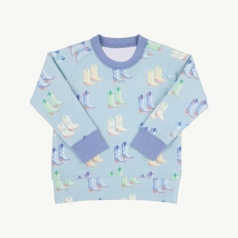 Western boots boy long sleeve t-shirt top preorder