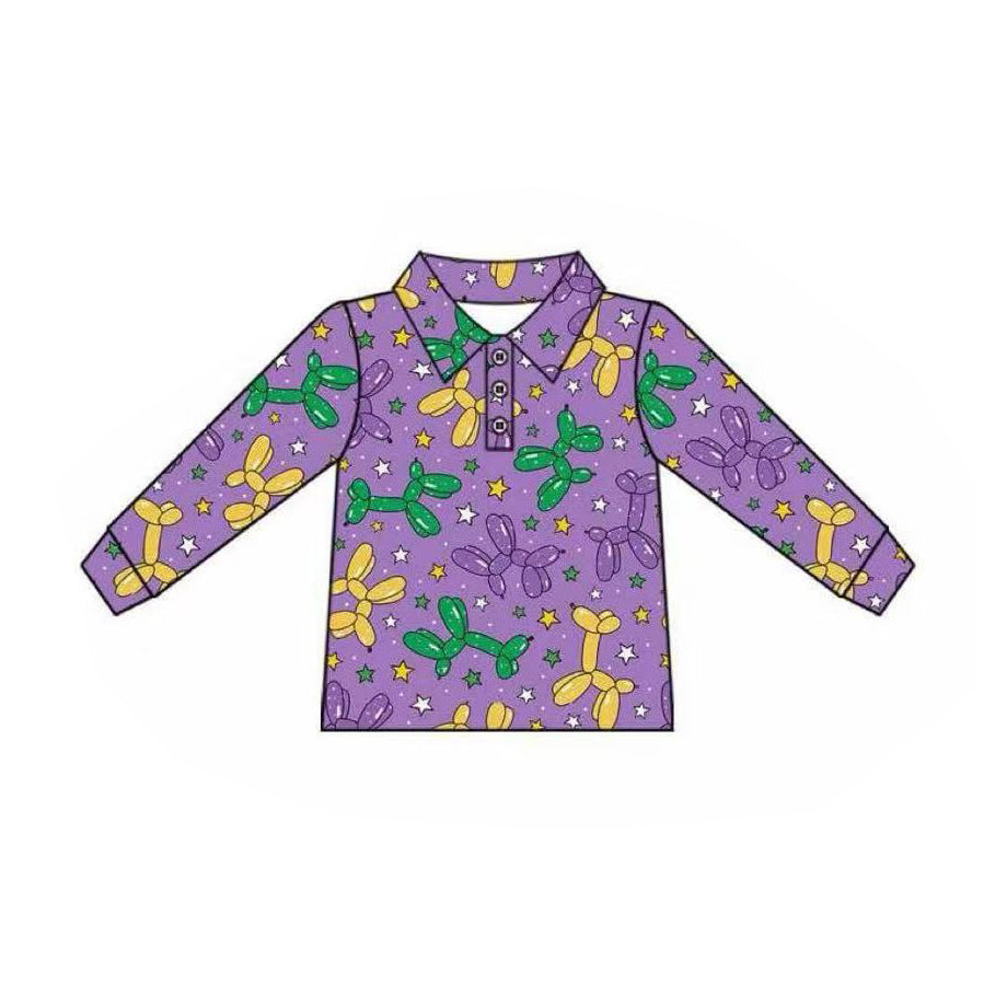 Mardi Gras boy long sleeve pullover preorder