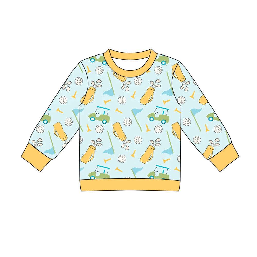 Golf design baby boy long sleeve shirt preorder