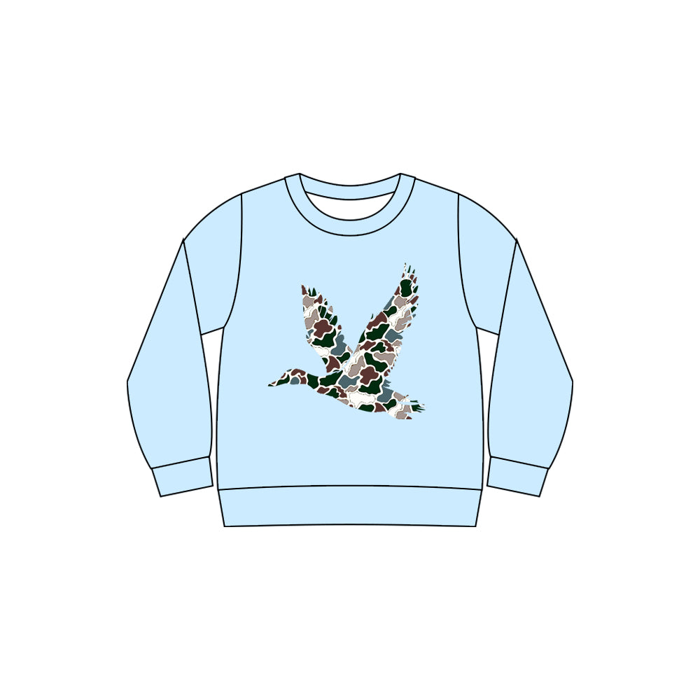 Camo duck design baby boy long sleeve top preorder