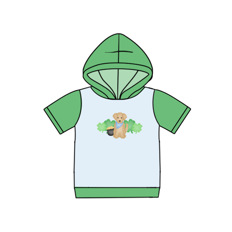 Saint Patrick's Day design baby boy short sleeve top preorder