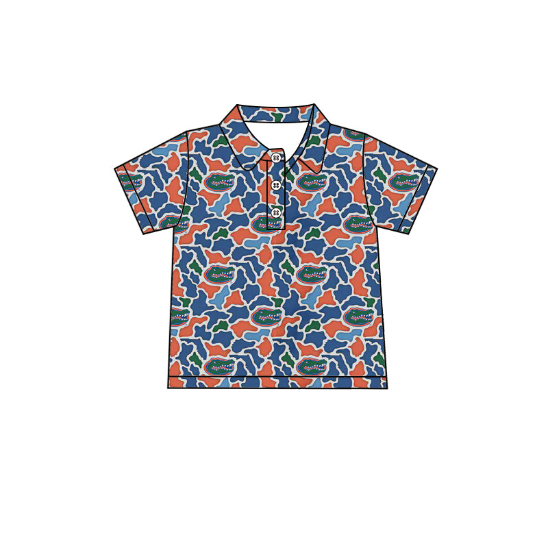 Team style boy short sleeve pullover top preorder