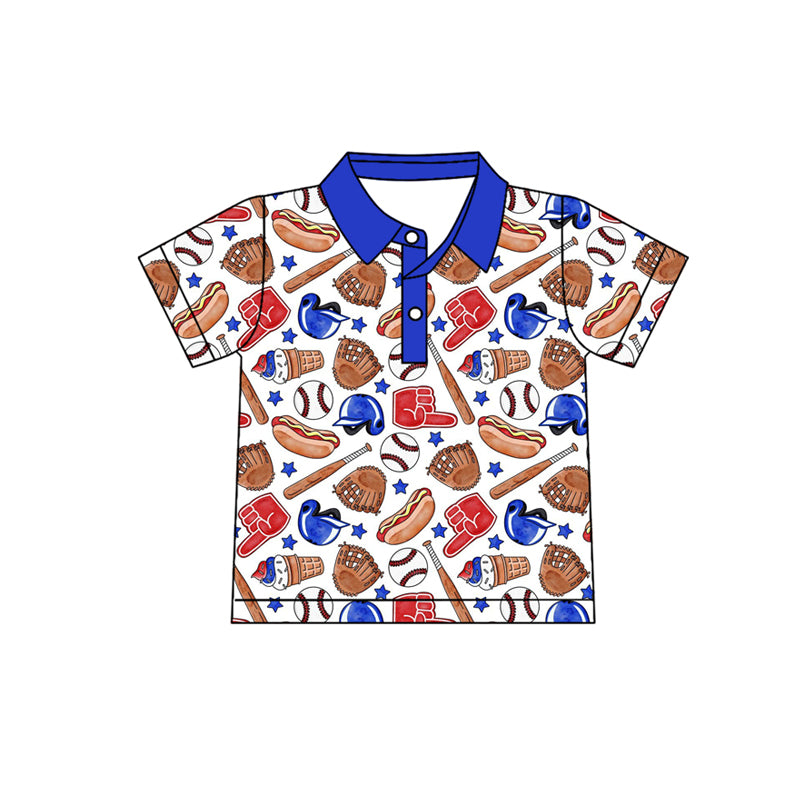 Back to school kids boy short sleeve polo top preorder
