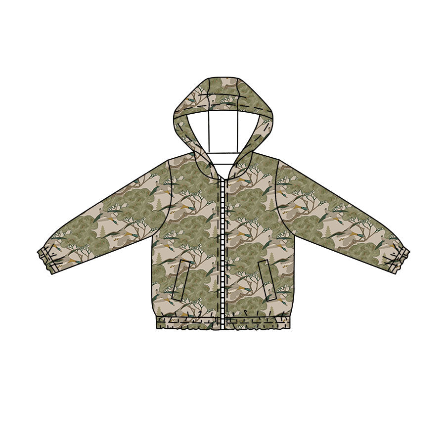 Mallard duck kids boy long sleeve hoodie top preorder