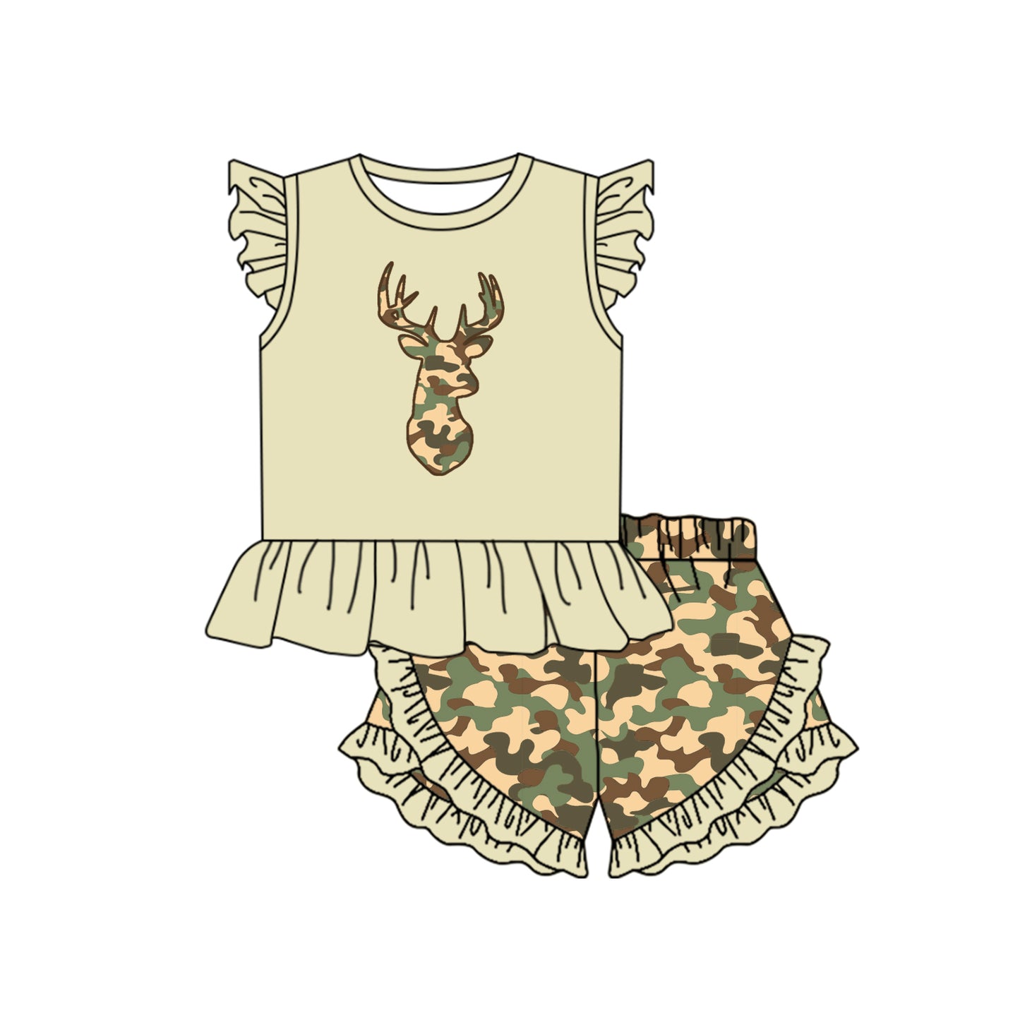 camo reindeer baby boy camo outfit