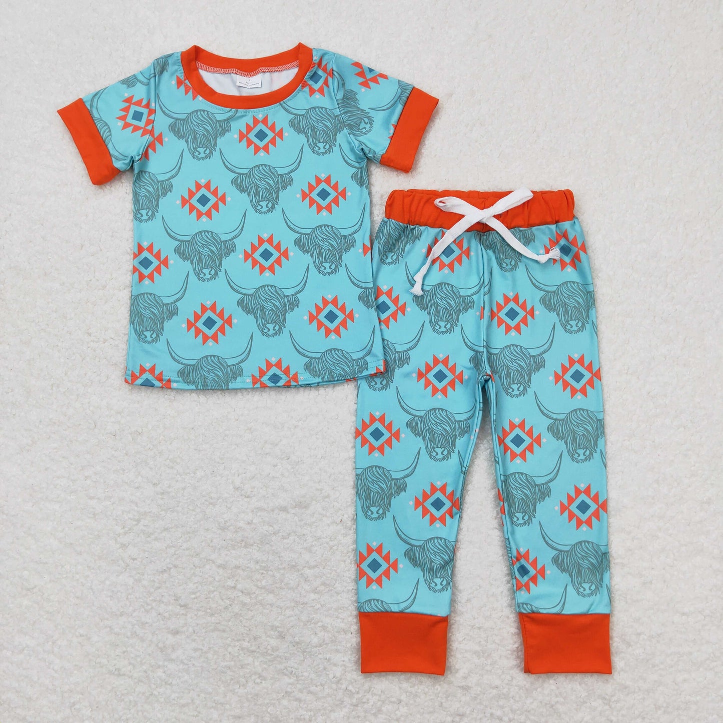 aztec western cowboy short sleeve outfit