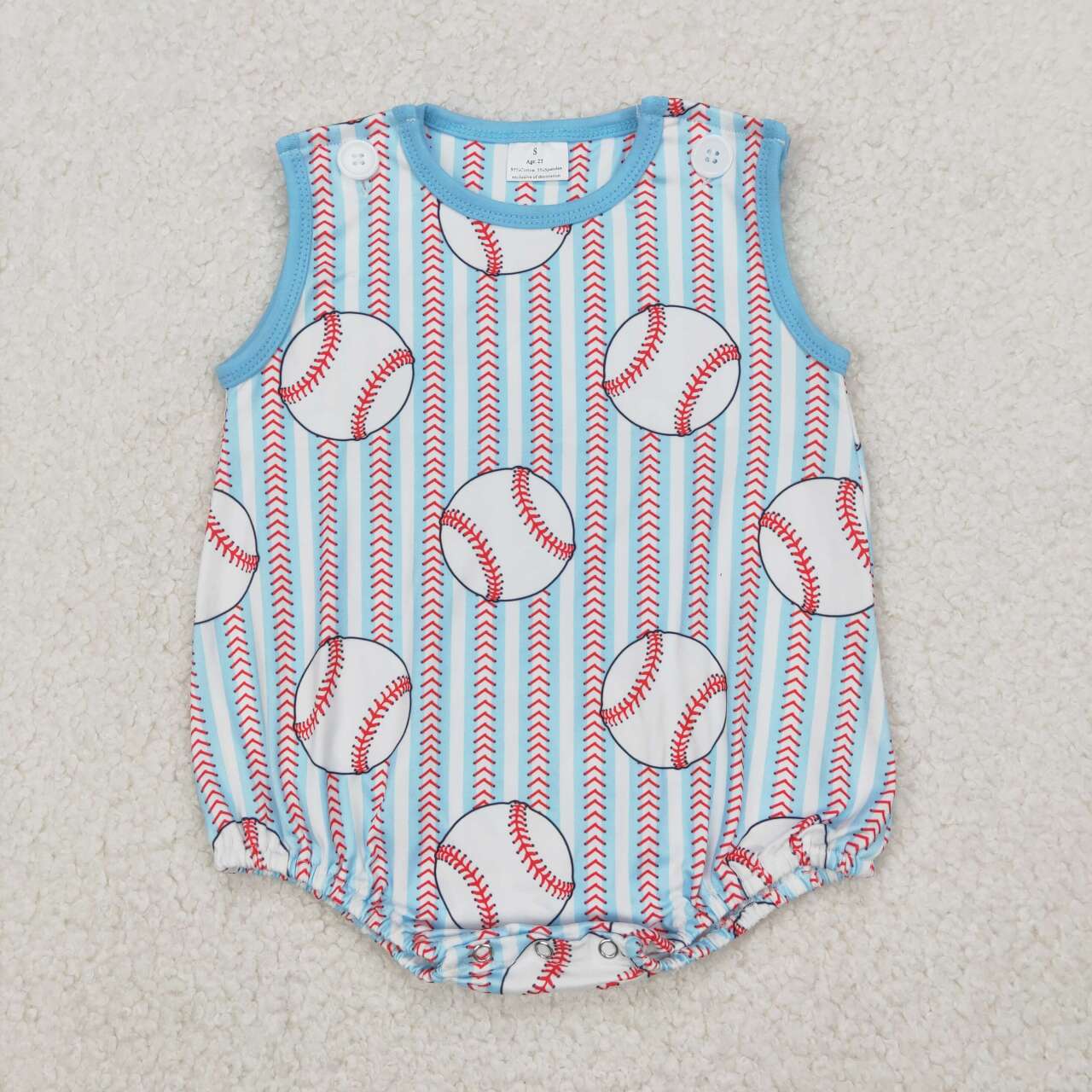 Toddle baby boy baseball romper