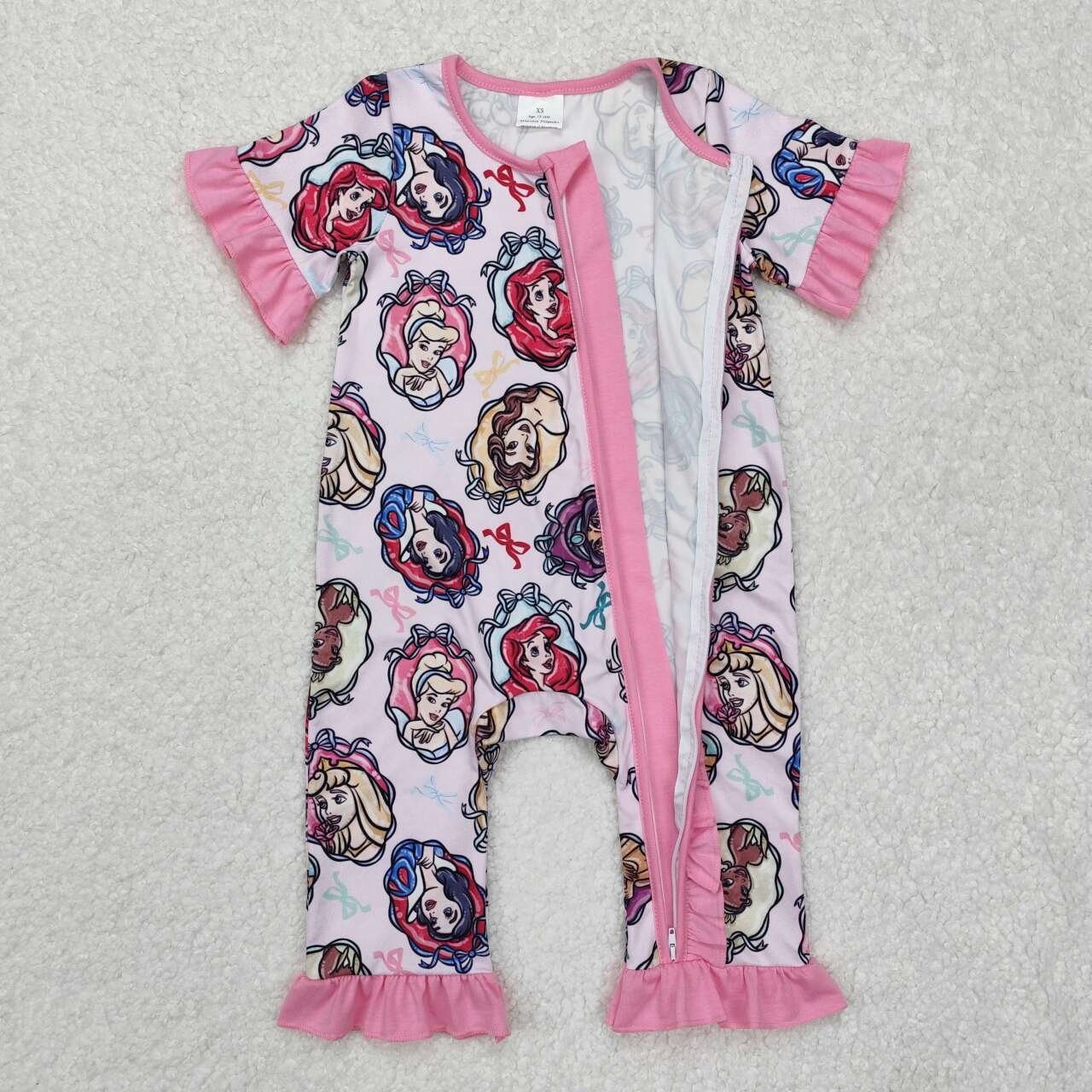 Baby girls princess boutique romper