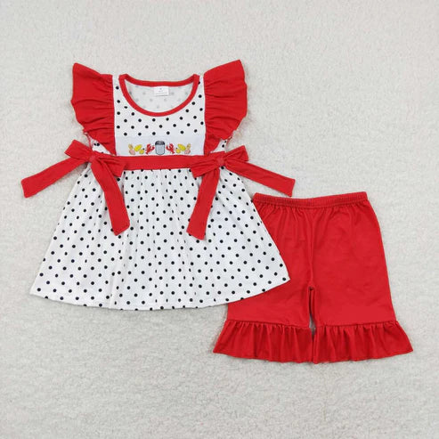 best sister baby girls crawfish corn potato matching outfit