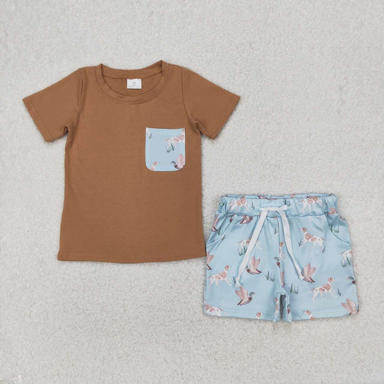 Duck dog baby boy summer hunting outfit