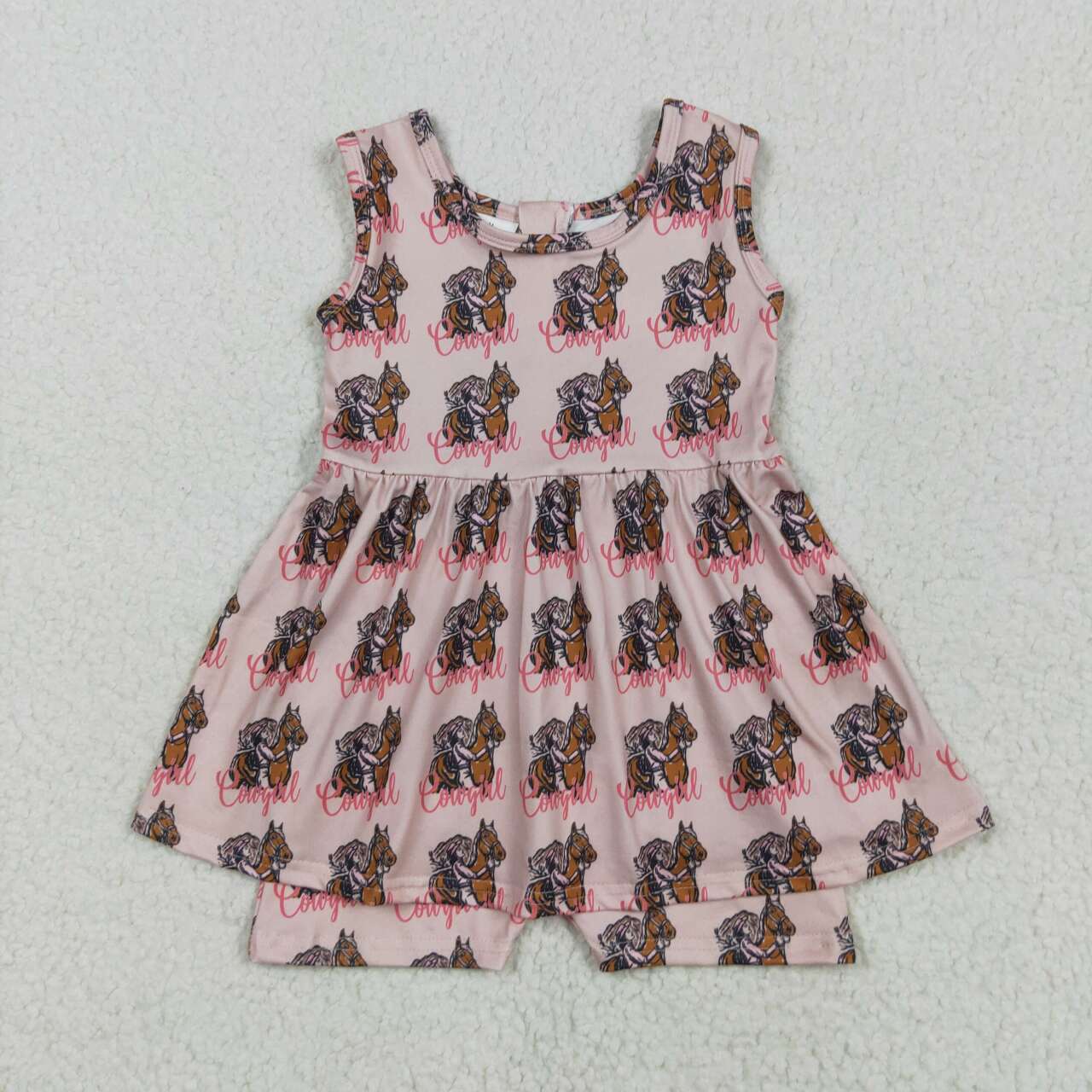 Cowgirl western horse romper