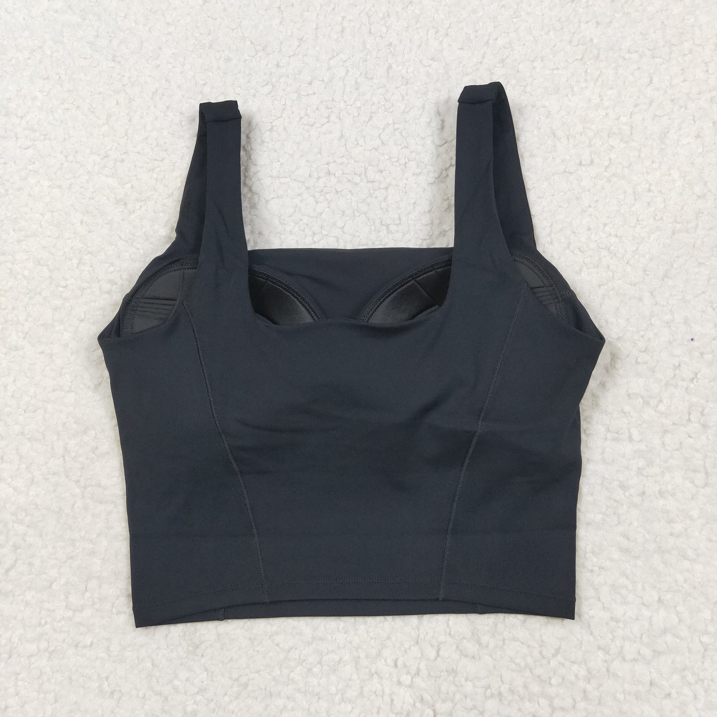 USA SHOP Adult women black bra crop top