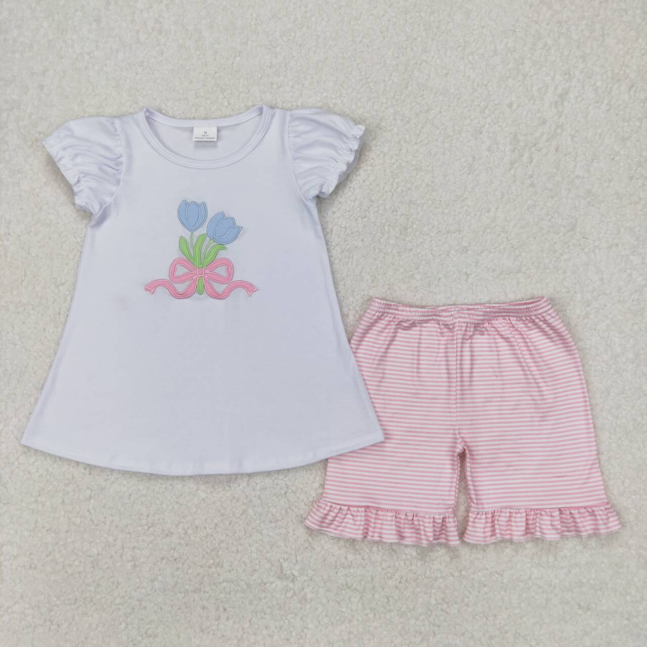 Toddle baby girl flower design summer outfit