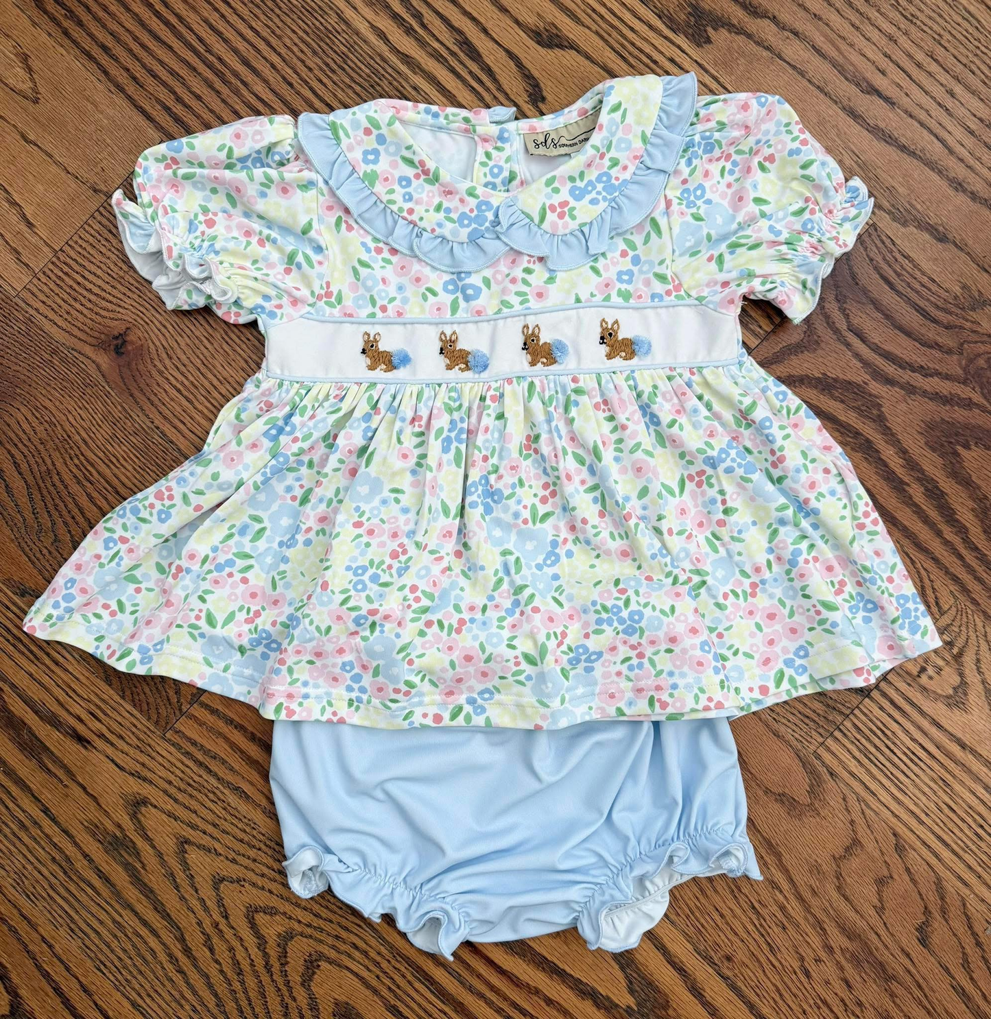 Easter bunny girls summer bummies outfit preorder