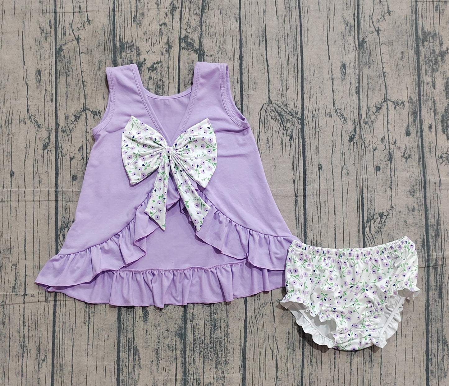 Floral Goose shirt matching shorts girls summer bummies outfit preorder