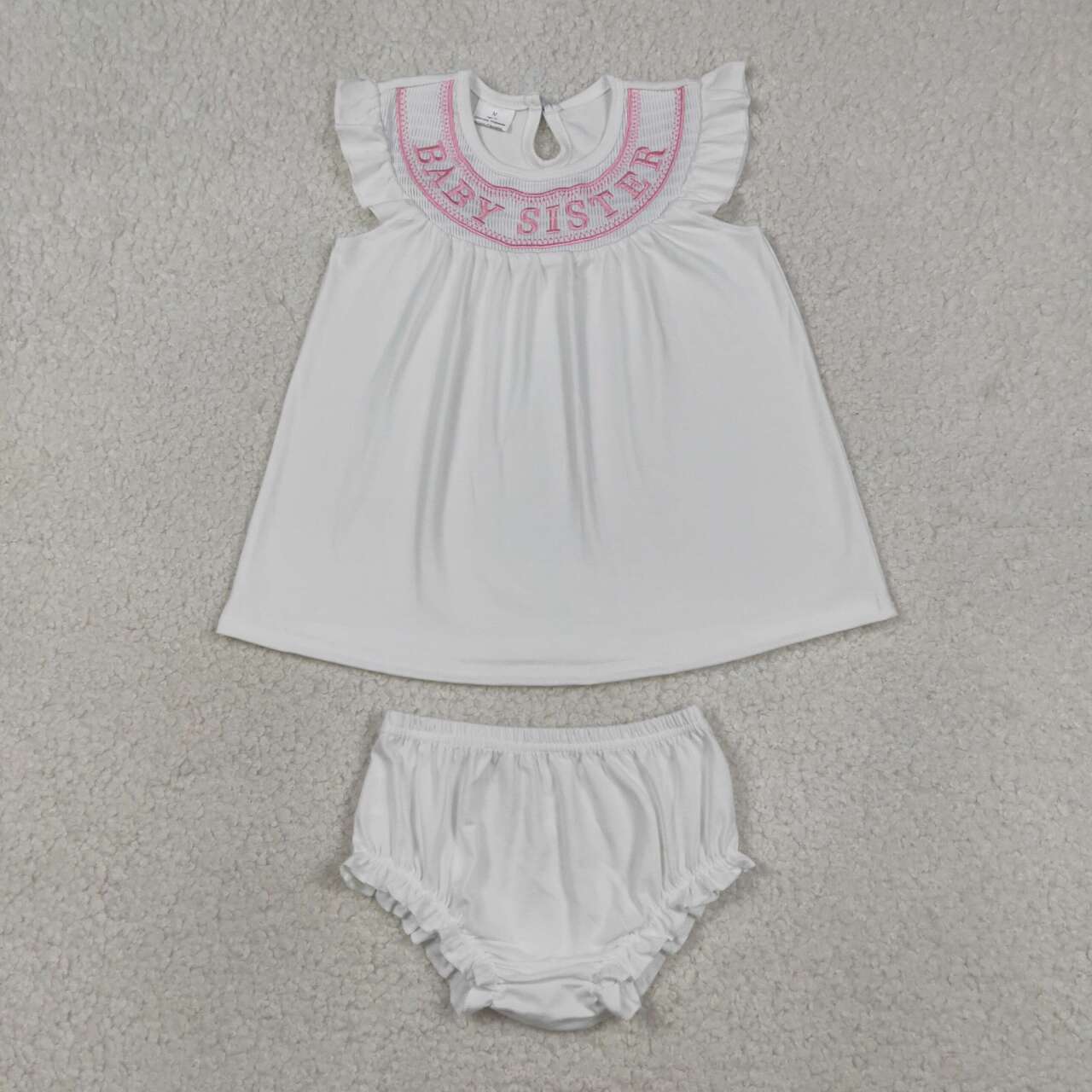 baby sister summer bummies outfit