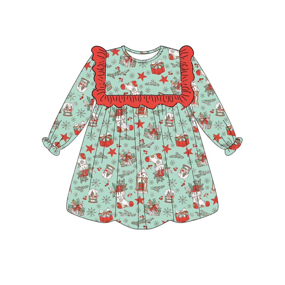 toddle baby girl Christmas socks gift box dress preorder