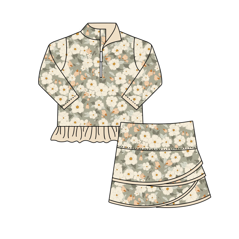 Baby girl floral summer outfit preorder