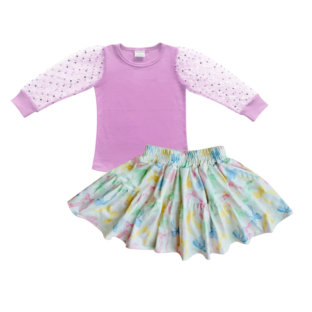 Toddle baby girls top matching skirt outfit preorder