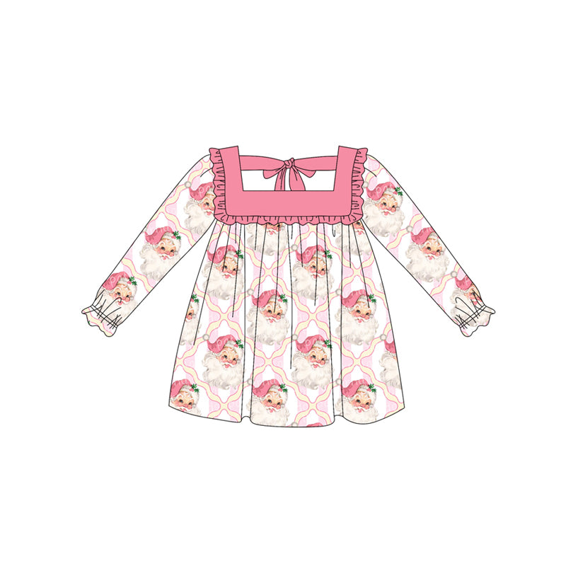 Toddle girls Christmas santa claus long sleeve dress preorder