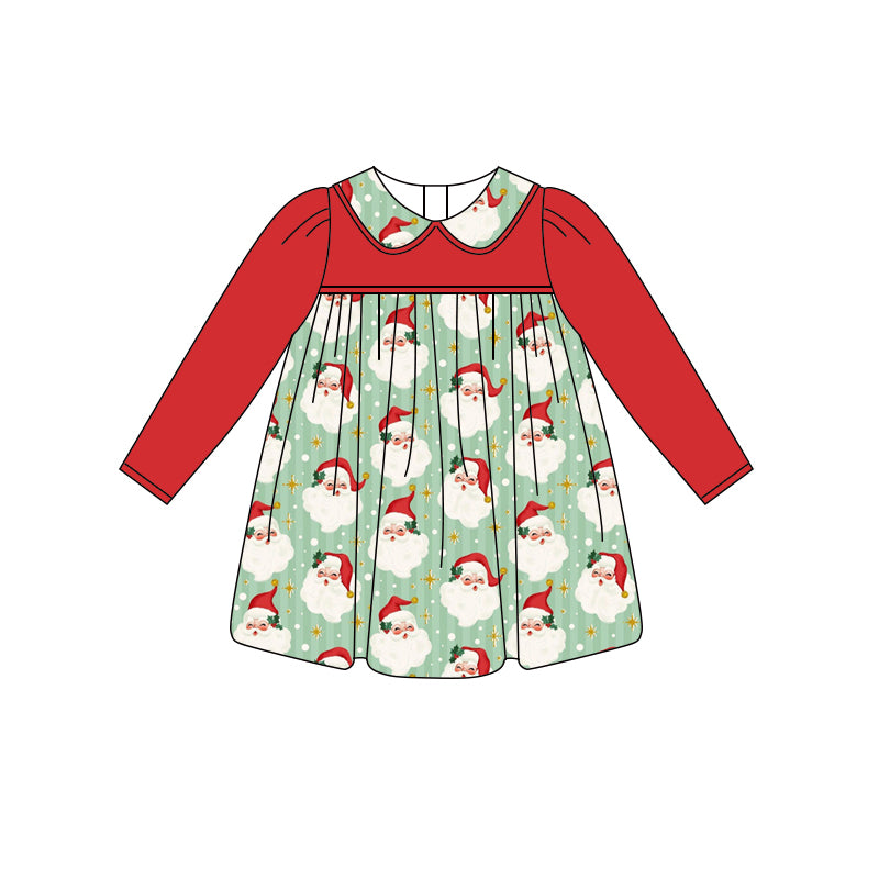 Christmas santa claus toddle girls dress preorder