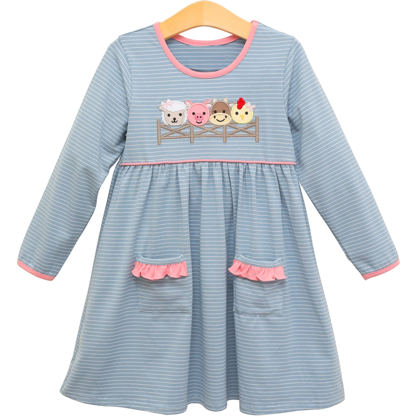 Toddle baby girls farm animal design dress preorder