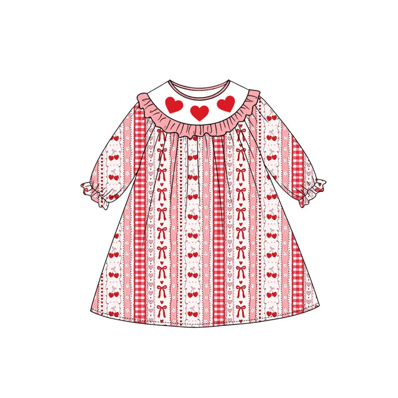Valentines day girls long sleeve dress preorder