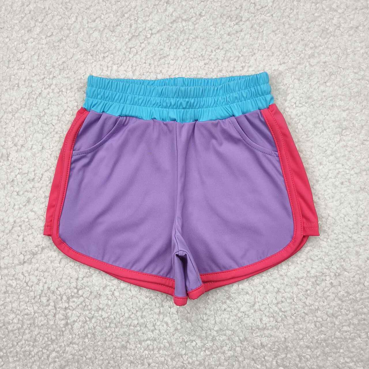Toddle baby girls lavender yoga active wear shorts