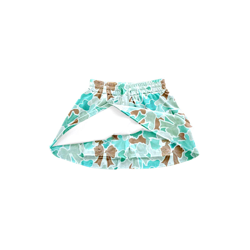 baby girl blue bow summer skirt shorts preorder