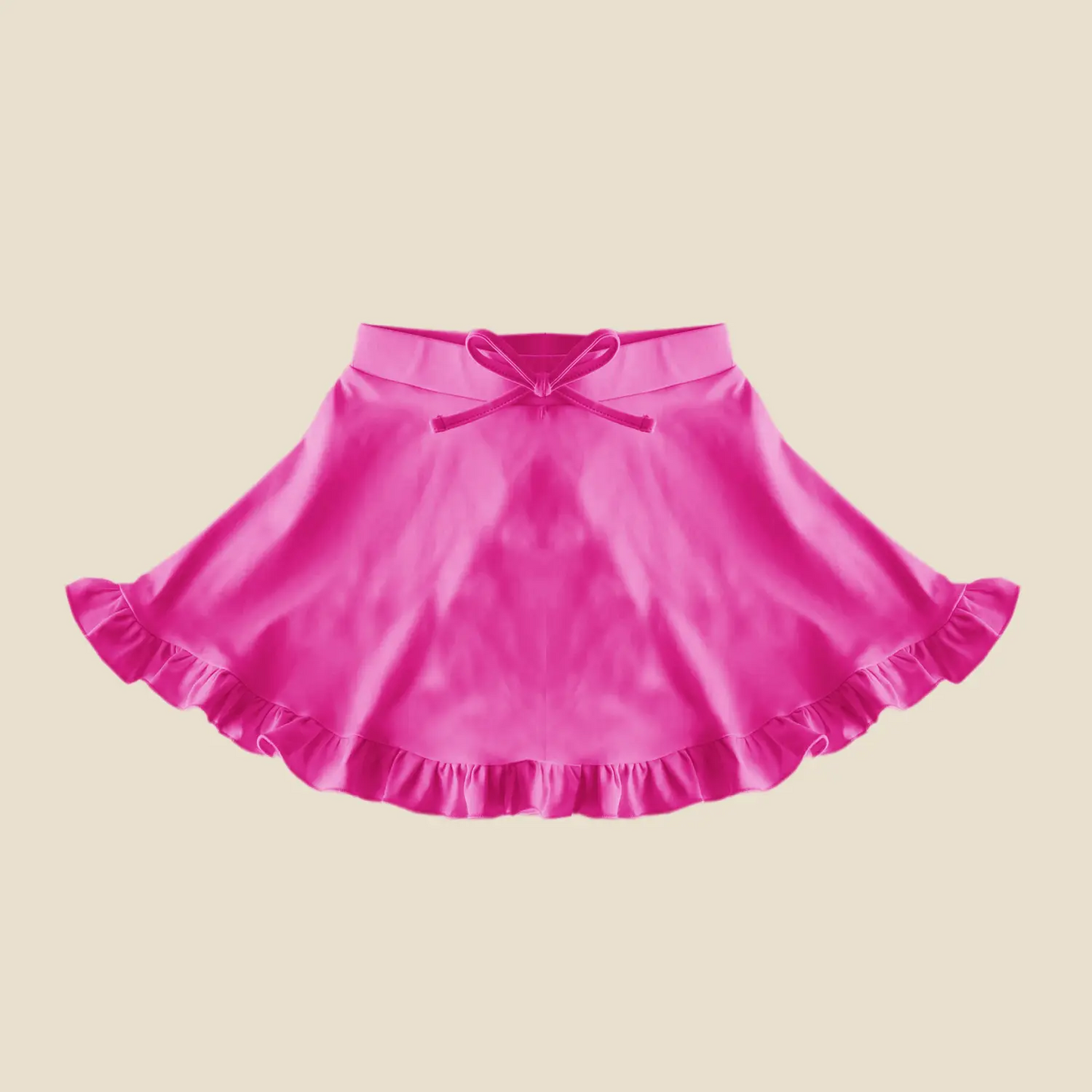 Toddle baby girls hot pink yoga shorts skirt preorder