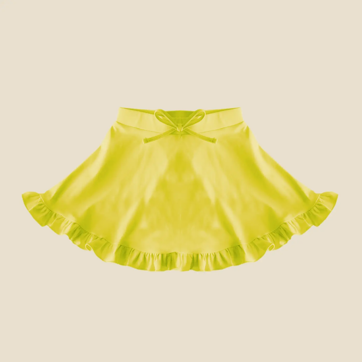 Toddle baby girls yellow yoga shorts skirt preorder