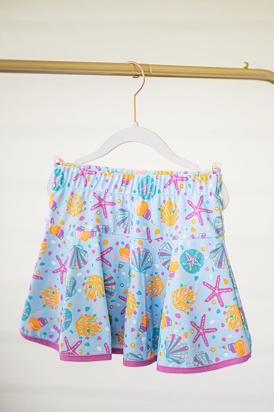 baby girl sea starfish summer skirt inside shorts preorder