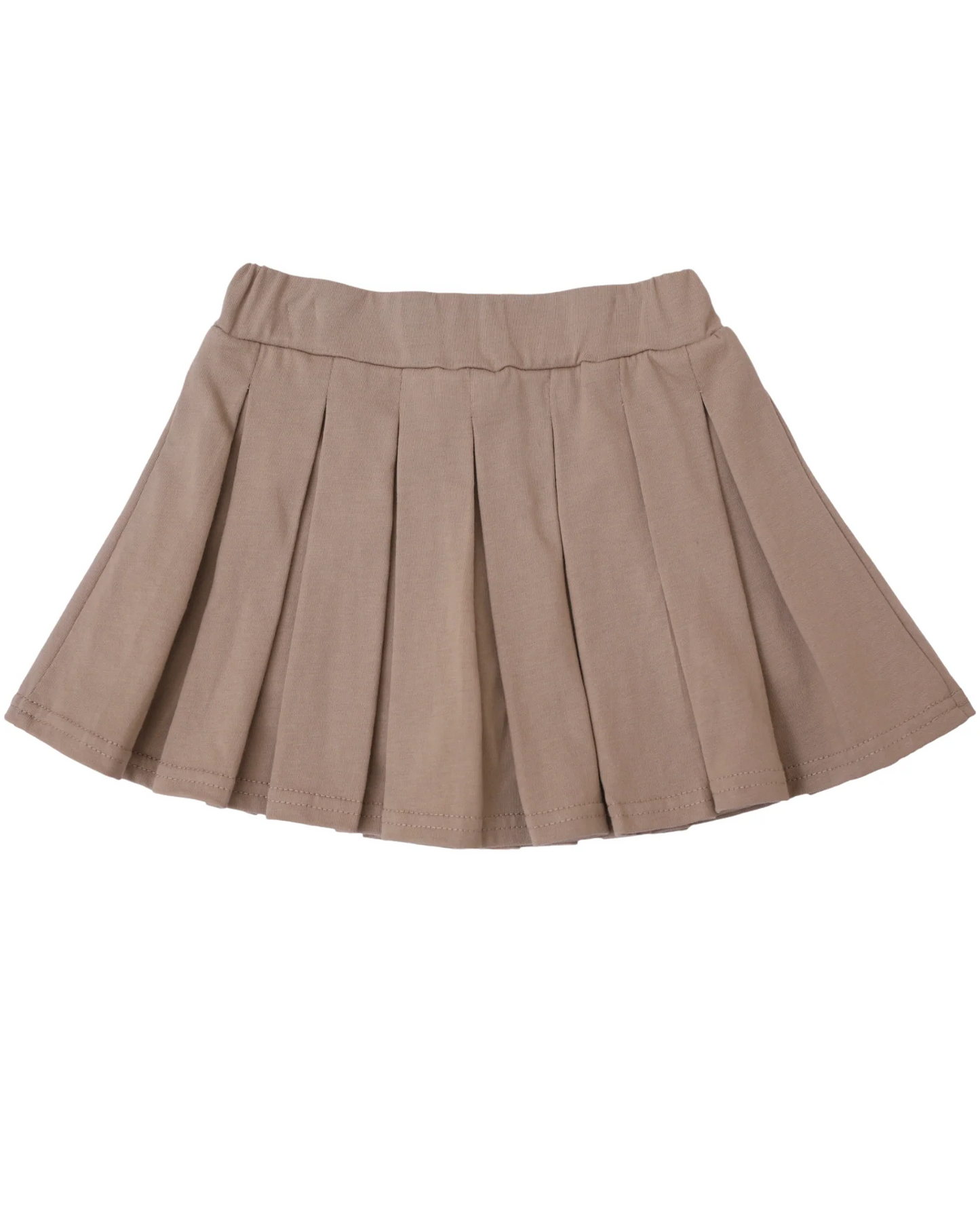 baby girl khaki cotton skirt inside shorts preorder