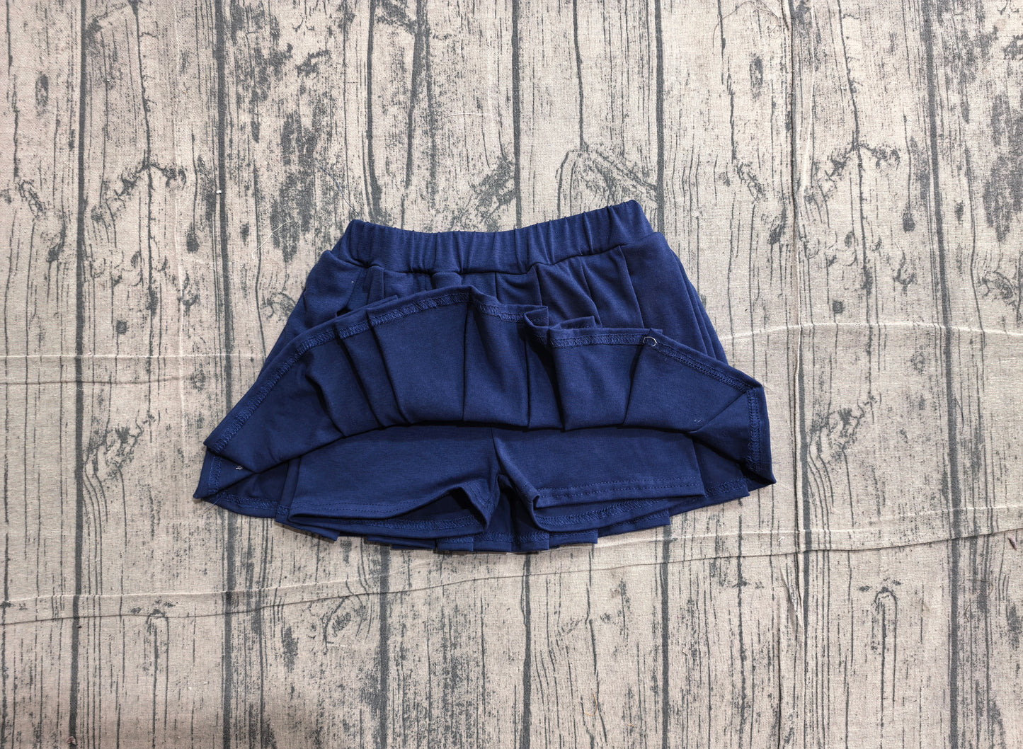 baby girl navy cotton skirt inside shorts preorder